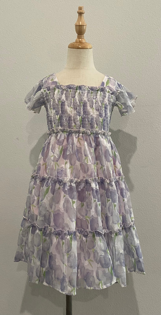 Genevieve Dress- Purple